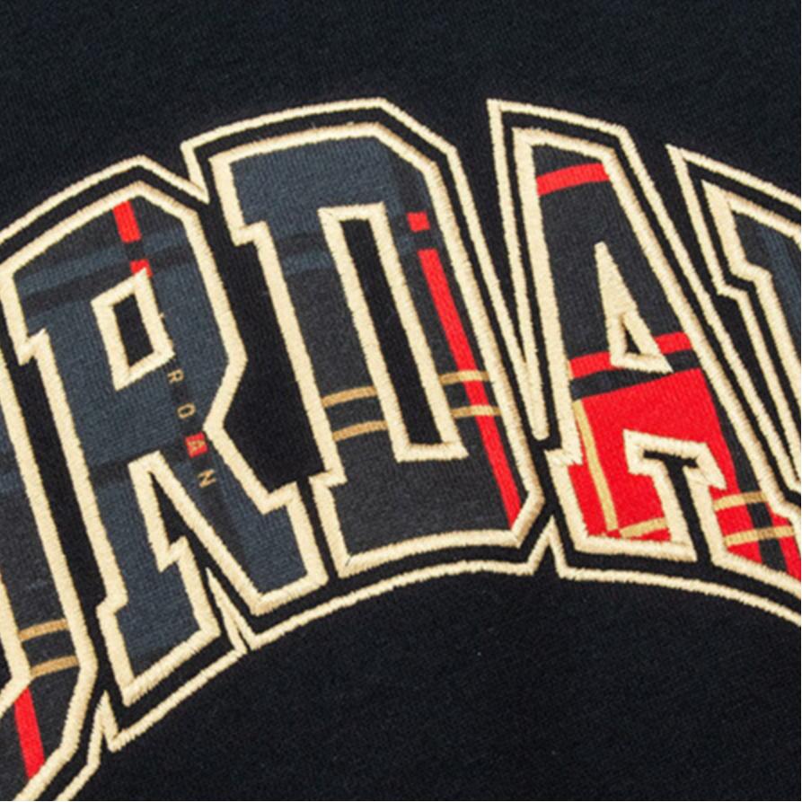 Jordan Embroidered Casual Crew Neck Sweatshirt Kids Tops Black JD2242063GS-001