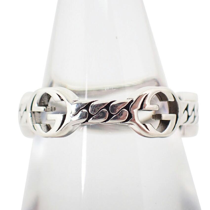 [Pre-owned] GUCCI 925 Interlocking G Ring / Size 13 / j51-9