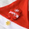 3Pcs Christmas Hat Light Up Led New Year Cap Snowman Elk Santa Claus Hats For Children Xmas Gift Decoration