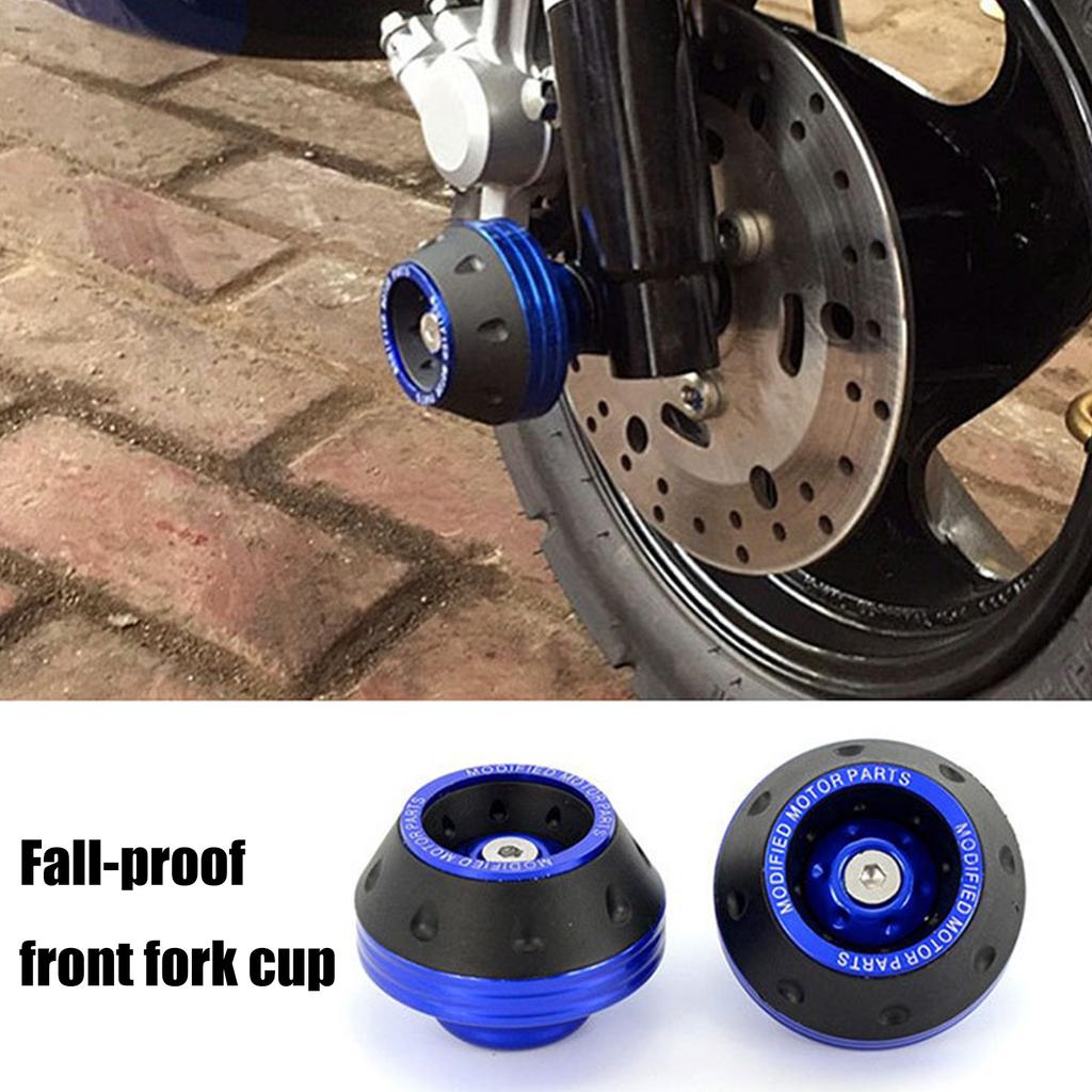 Aluminum Wheel Crash Protector Motorcycle Front Fork Frame Sliders Falling Protection Crash Pad Modification Accessories