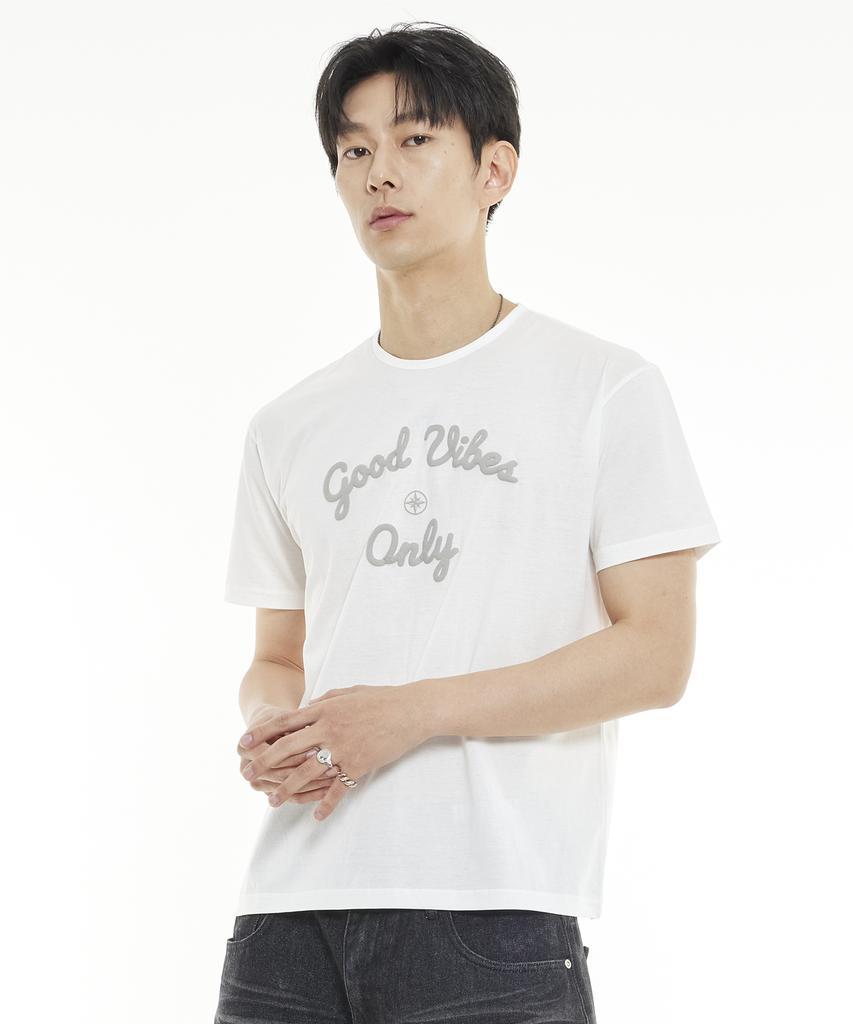 MINIMALCODE Good Vibe Only T-Shirt White