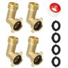 4Pcs 90-degree Garden Hose Elbow 3/4 Connector Extender For Garden Caravans For Garden Washing Tools