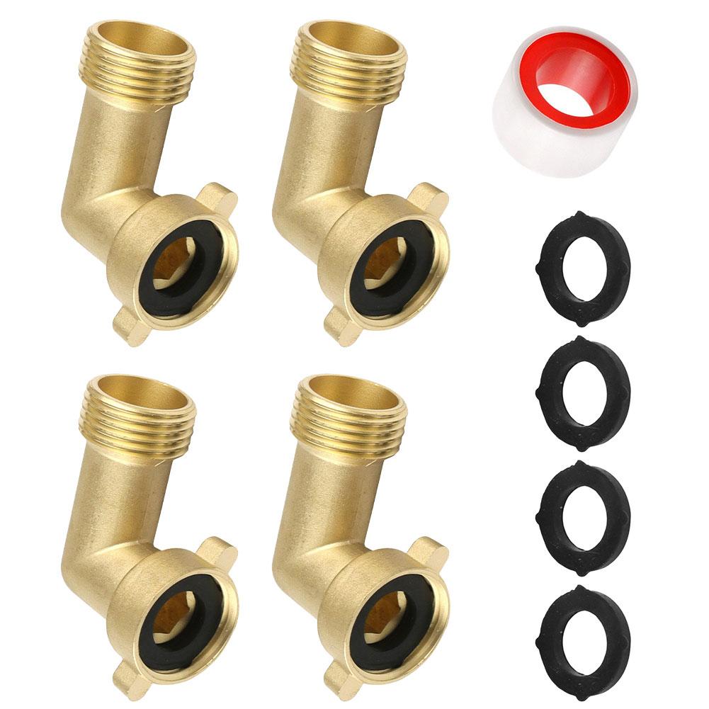 4Pcs 90-degree Garden Hose Elbow 3/4 Connector Extender For Garden Caravans For Garden Washing Tools