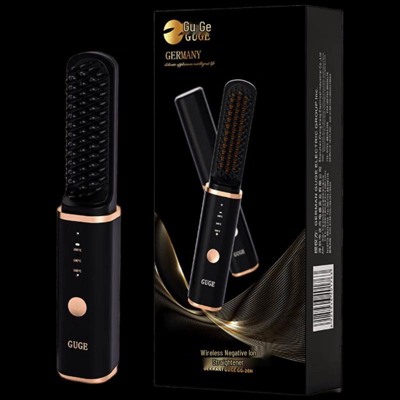 Guge Wireless Negative Ion Hair Straightening Comb CN plug (adapter included)