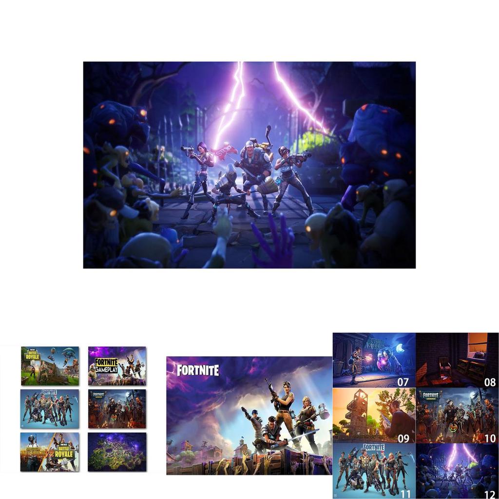 Night Game Fort Home Decorative Painting Posters Stickers Art Gift