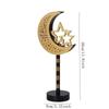 EID Mubarak Wooden Ornaments Moon LED Lights, Ramadan Lamp, Islam Muslim Event Party, Home Table Decoration, Kareem Gifts, 2025