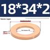 Pure Red Copper Gasket Sealing Ring for Marine Instruments, Metal Flat Washer M3-M60mm