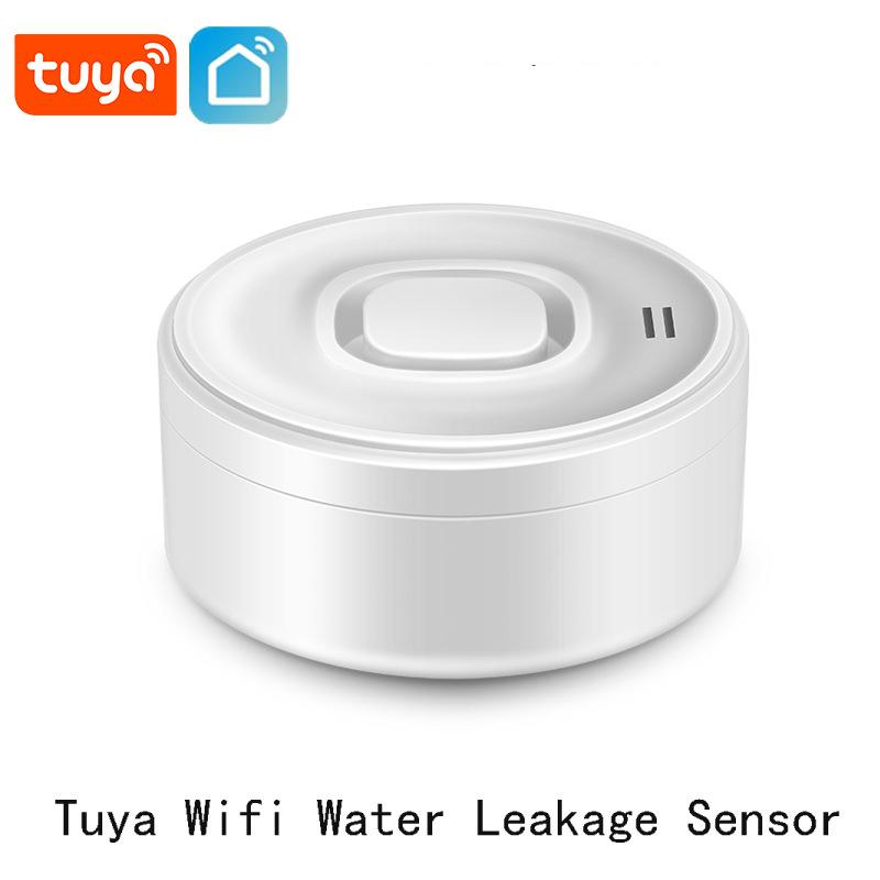 Tuya Smart WIFI Water Leak Detector 100dB High-Volume Alarm Real-Time APP Alerts Easy Setup for Home Safety With Alexa