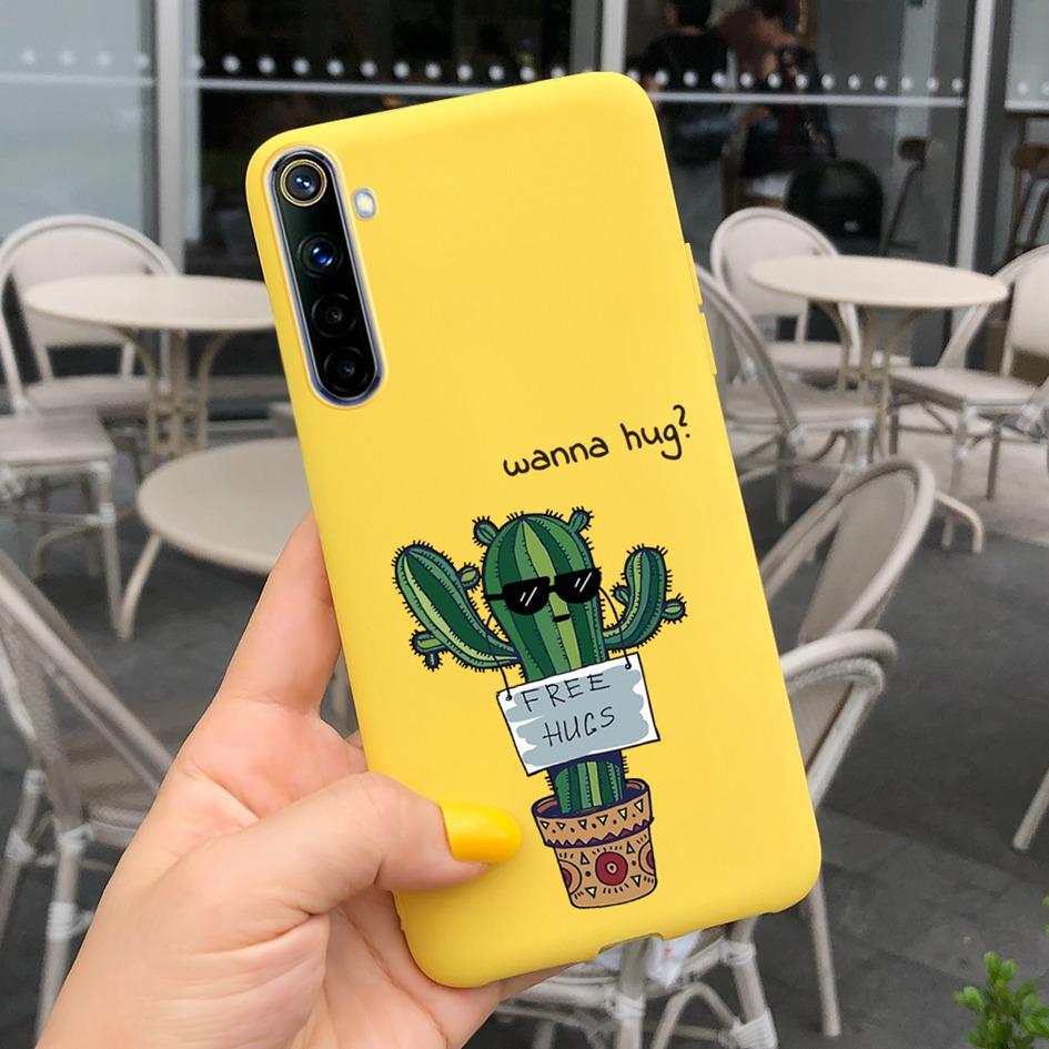 For Realme 6 6 Pro Case Cute Milk Cow Flower Patterns Soft Back Cover For OPPO Realme 6 6S 6Pro RMX2061 Coque Funda Realme6 Capa