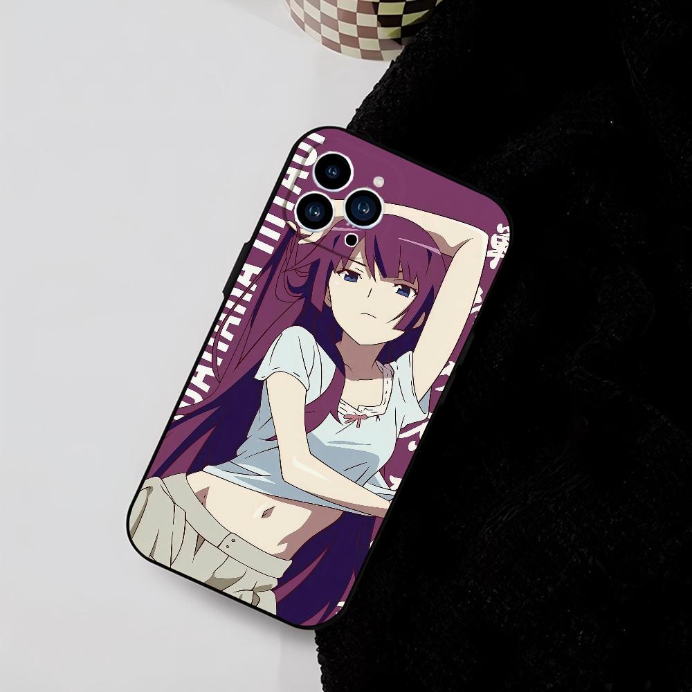 Hitagi Senjougahara Phone Case Silicone Soft For IPhone 16 15 14 13 12 11 Plus Pro Max Plus