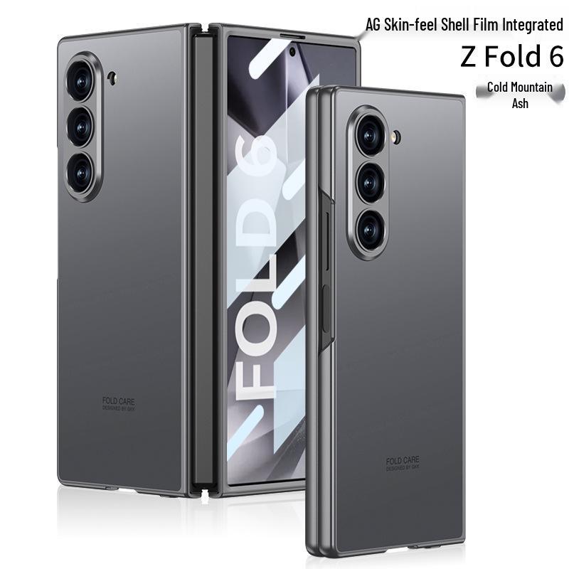 Samsung Fold6 Frosted Electroplated Protective Case - Full Coverage Screen-Integrated SM-Fold6