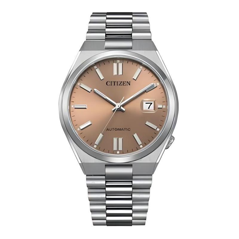 

CITIZEN NJ015 series Automatic Steel Strap men s watch brown dial NJ0158-89Y синій