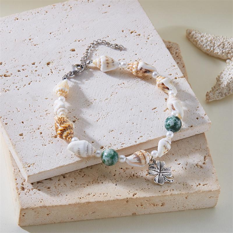 

Bohemian Starfish Shell Charm Bracelets for Women Girl Summer Ocean Style Seashell Conch Beaded Bangles Beach Party Jewelry Gift