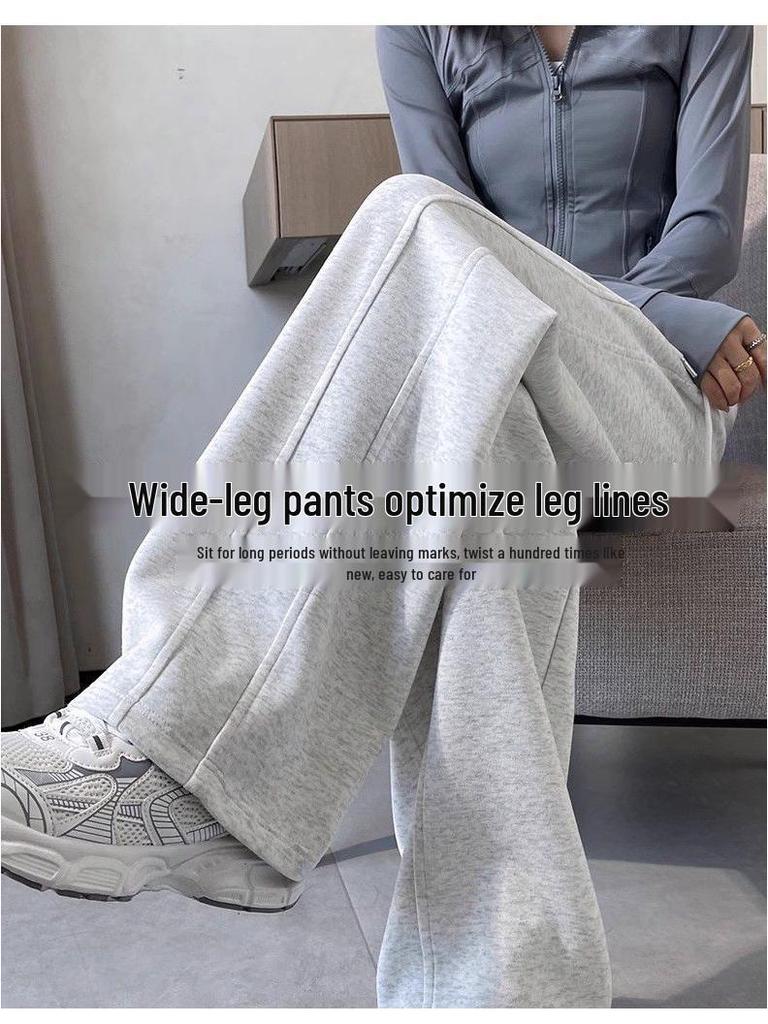 Women's Seasonal Petite Straight-Leg Sweatpants, Banana & Wide-Leg Styles for Spring, Autumn & Winter 2025