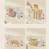 Durable Wall-Mounted Mesh Bag Dispenser With Cute Cartoon Design - Foldable Breathable Polyester Garbage Bag Holder