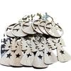 Handmade Wooden Snowflake Christmas Tree Ornaments - Small Tree Decoration Accessories
