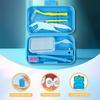 Travel Portable Orthodontic Oral Dental Cleaning Kit Foldable Toothbrush Orthodontic Wax Interdental Brush Oral Cleaning Care 3