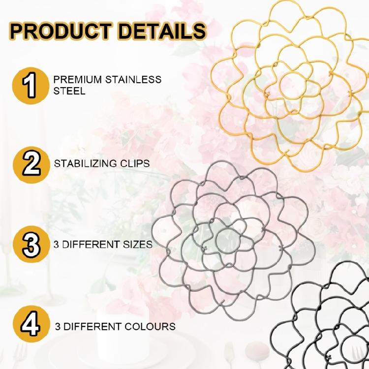 Portafiori Tappo Organizer Metallo Fiore Composizione Floreale Vaso da Fiori Inserimento Forniture Organizer per Piante Fissaggio