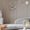 Fashion Hanging Clocks Metal Wall Clock Living Room Silent Circular Watch Household Modern Mechanical Quartz Watches Accessories