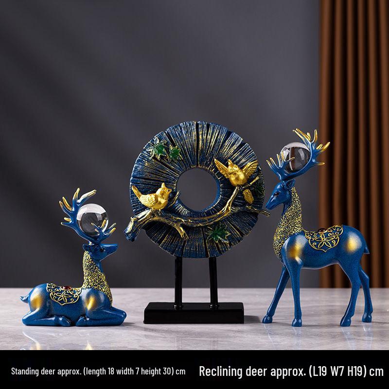 Creative Deer Ornament for Home Decor - Perfect for Living Room, Wine Cabinet, TV Stand, or Entryway Display