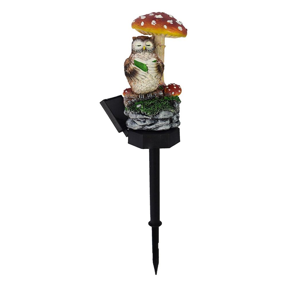 

Solar Mushroom Garden Lights Solar Powered Fairy Mushroom Statue LED Lights Landscape Lighting Pathway Stakes Decorative Stakes