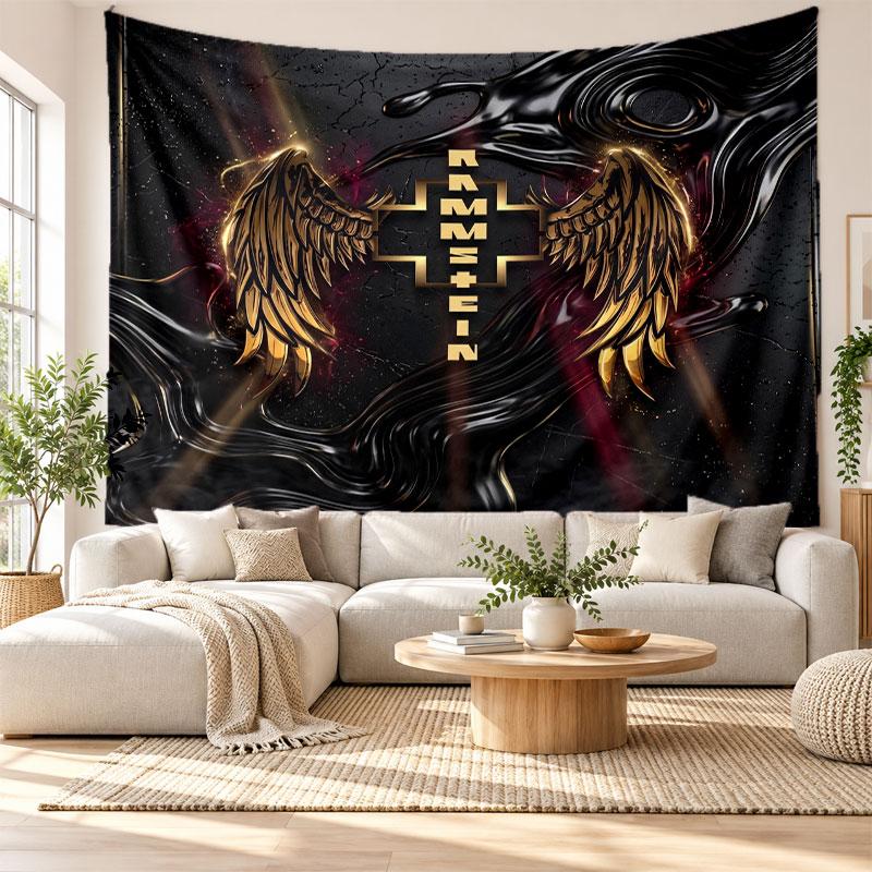 Rammstein Wall Tapestry, Soft Fabric Wall Hanging, Decorative Backdrop For Bedroom Home Wall Art