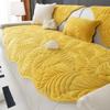 Irregular Shaped Sofa Cushion Four Seasons Universal Non-Slip Winter Short Plush Cushion Leather Sofa Cover Cloth Backrest Towel