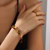 Fashionable Skull Bracelet Ring Earrings Handmade Jewellery Set Unisex Jewelry Fashion Accessories for Women and Men