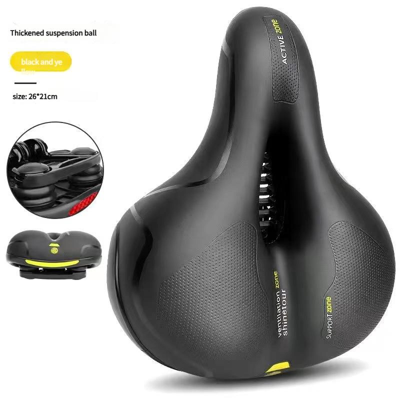 Men Women Mountain Bicycle Accessories Wide Comfort Soft Shock Absorbing Bike Seat Saddle