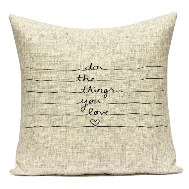 Modern Home Decoration Letter Home Sweet Home Decorative Pillows Case Polyester Cushion Cover For Living Room Capa Almofadas