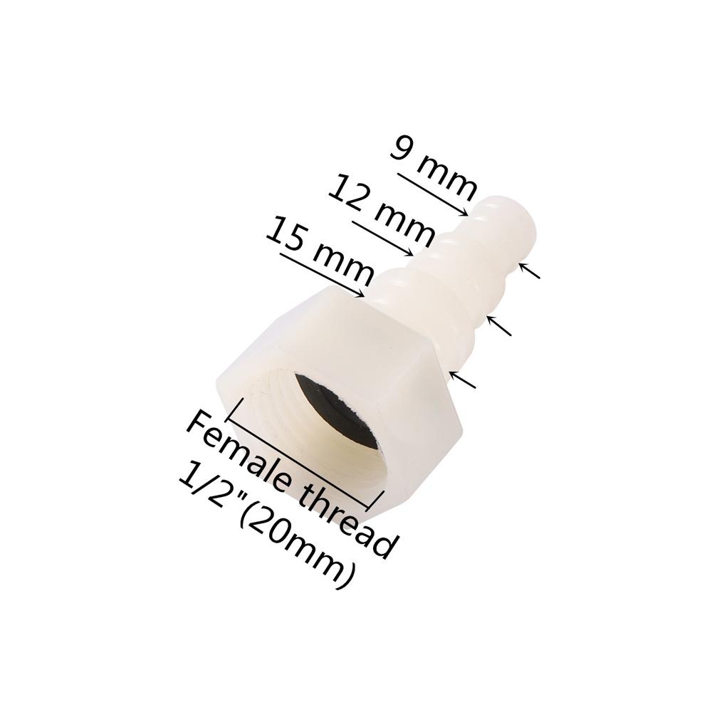 1/2" Female Thread Water Tank Connectors ID 9~13mm Aquarium Fish Tank Outlet Joints Bucket Connector Adapter Drain Pipe Fittings