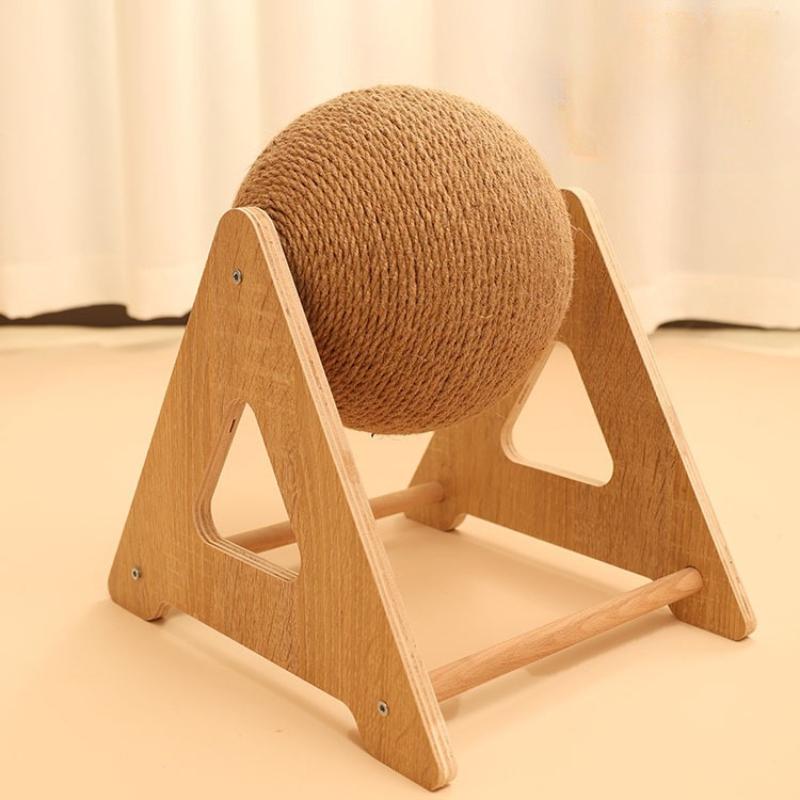 Cat Scratching Board Toy with Ball Sisal Rope Perches for Climbing Sharpening Cat Tree Accessories Self Play pet products