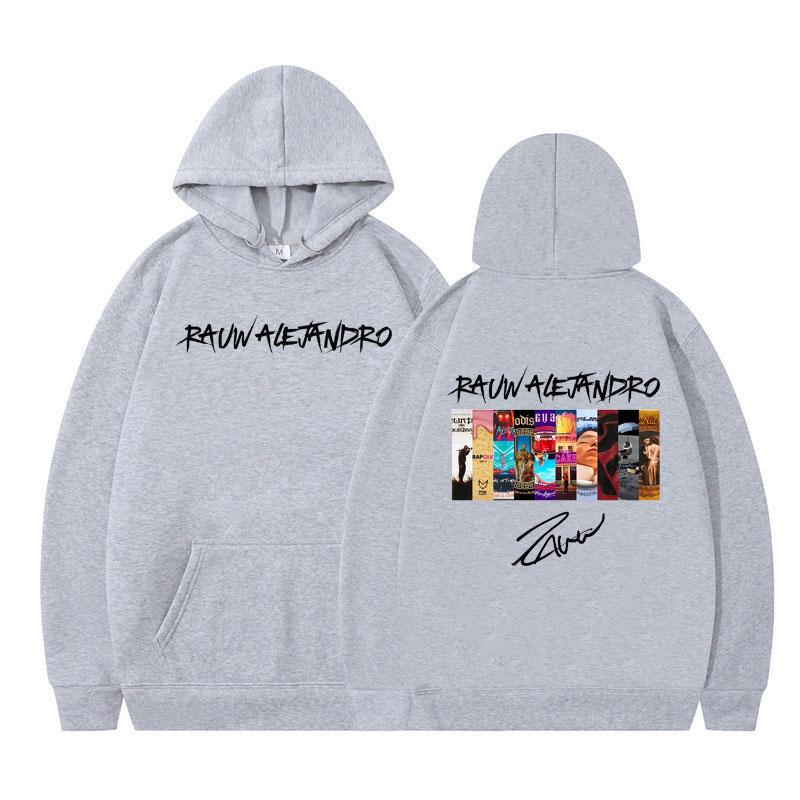 2025 RauwAlejandro Album Cover Print Hoodie Men Women Clothing Fashion Long Sleeve Sweatshirts Oversized Fleece Loose Pullover