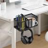 New Detachable Desk Cup Holder Anti-Spill Rotation Headset Hook Clip On Space Saving Headphone Stand Home
