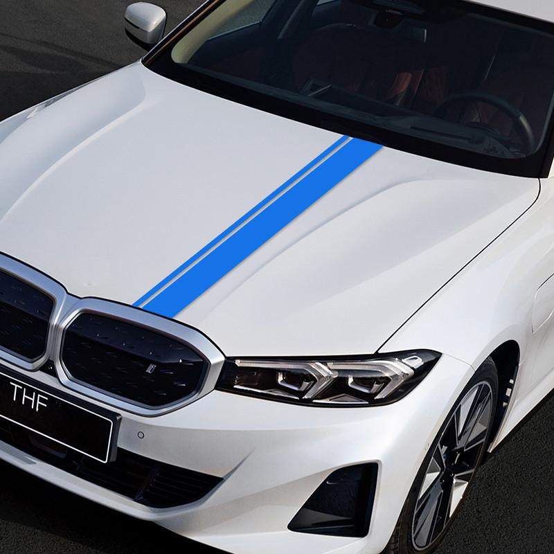 1PC High Quality Hood Car Stickers Personalized Stripe Stickers Car Modification Body Stickers Decorative Covering Film