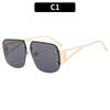 Fashion Oversized Square Sunglasses Woman Brand Designer Vintage Square Sun Glasses Female Big Frame Shades UV400 Eyewear