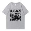 Trendy 2025 FUGAZI Band Graphic Oversized Tee Shirt Streetwear Men Women Summer Short Sleeve T-shirts 100% Cotton Popular Unisex