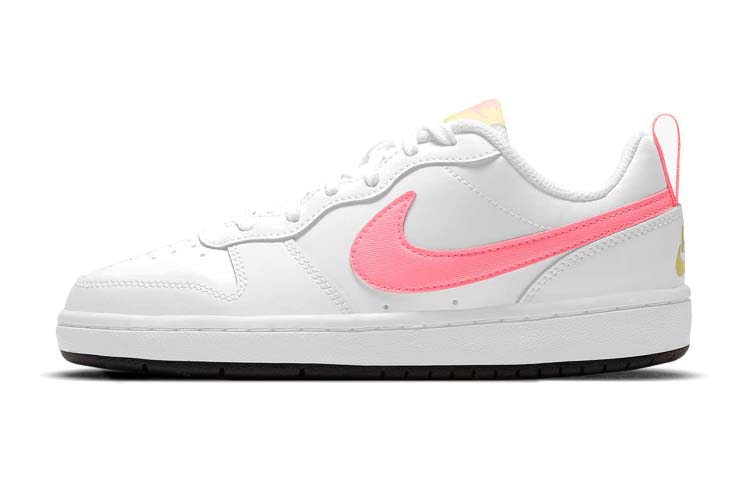 Nike Court Borough Low 2 White Light Citron GS BQ5448-108