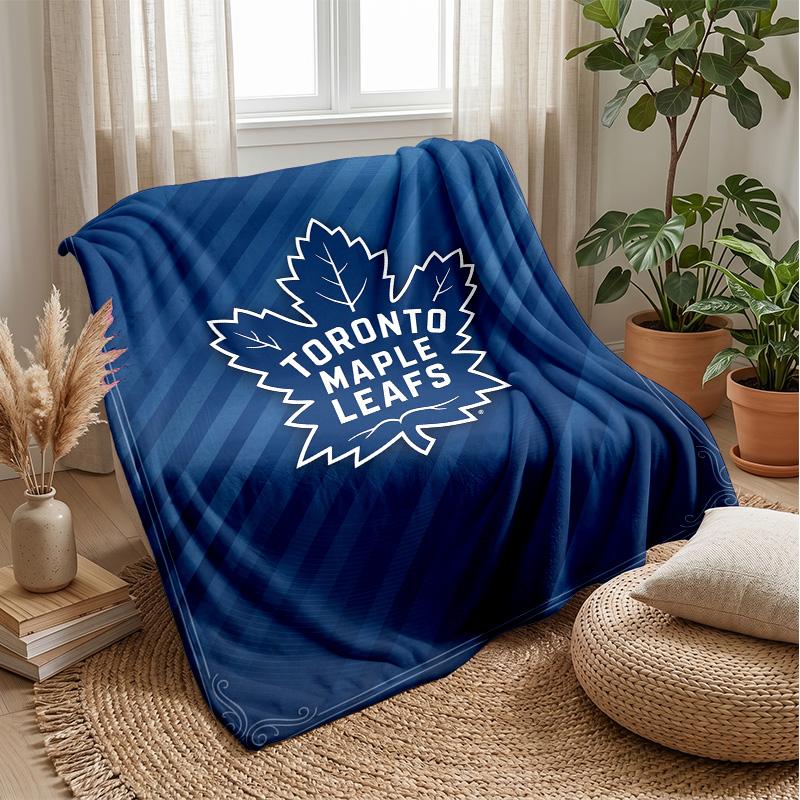 Coperta in Flanella Pile Toronto Maple Leafs Coperta Calda e Accogliente per Divano Letto Viaggio Uso in Tutte le Stagioni
