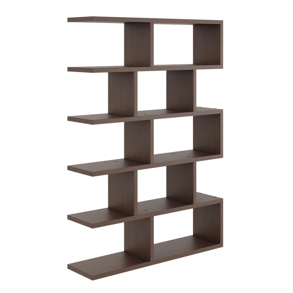 Modern Open Wall Shelves, Bookcase - No. 4 White