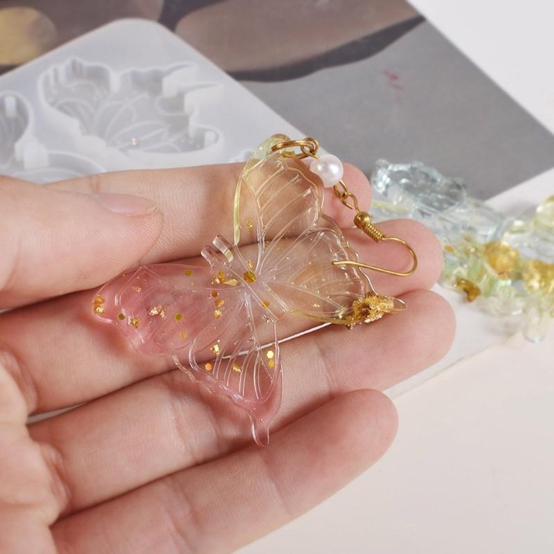 Portable Creative Bowknot Designs Sturdy Silicone Molds Craft Supplies for Earring Crafting High Temperature Resistant