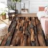 1pc Country Farmhouse Wooden Pattern Design Theme Living Room Mat, Home Decoration-Spring Summer Autumn Winter Home Decor Mat