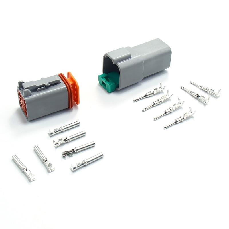 2 Pin Electrical Plugs Set Waterproof Connectors Heavy Duty 2 Pin Connector set Automotive Electrical Connector Set