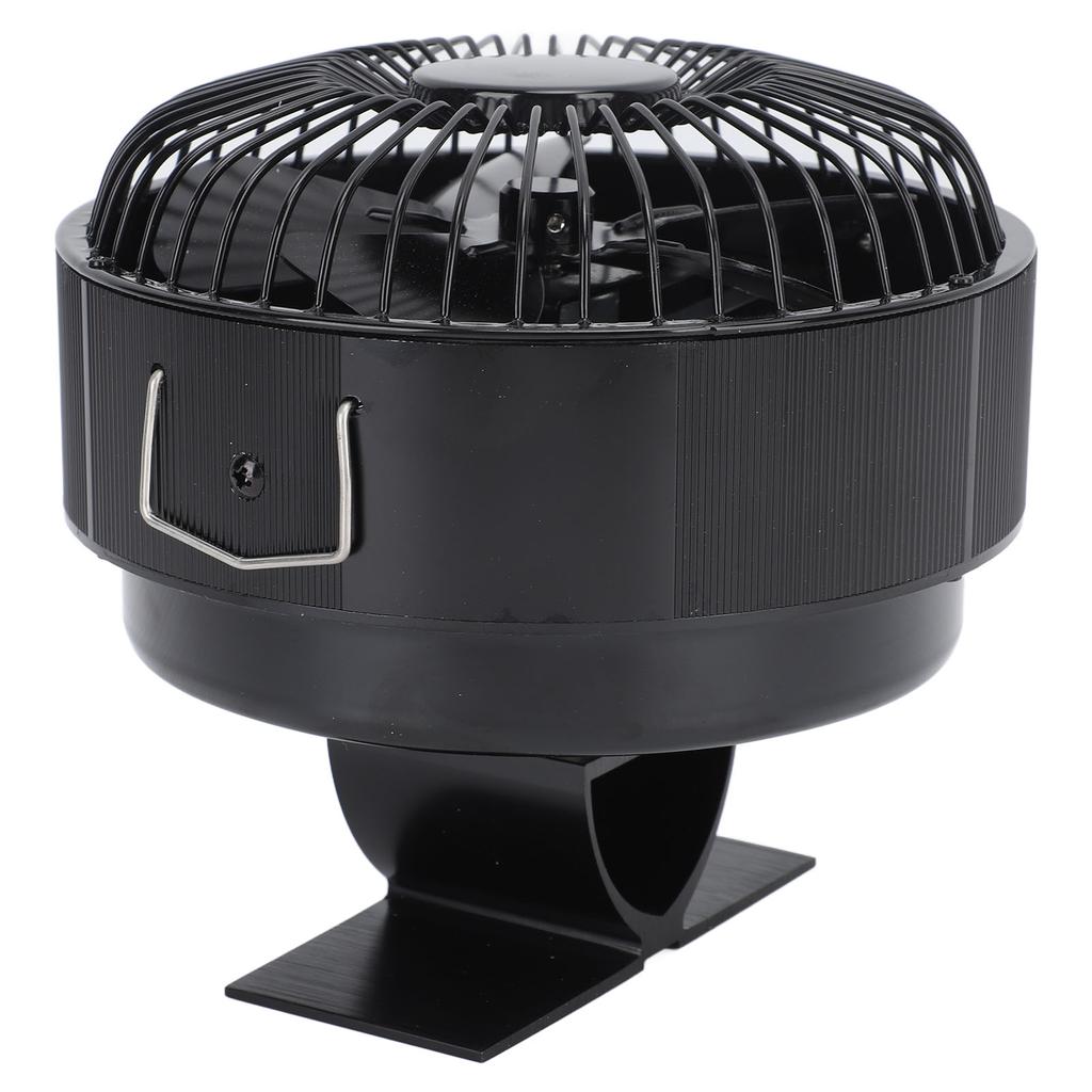 Round Fireplace Fan Heat Powered Stove Fan Aluminum Alloy Wood Burner Kerosene Stove Fan for