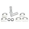 Set di bulloni per pedane poggiapiedi in lega di alluminio Kit di montaggio a vite per pedale del piede per moto Dyna Sportster 883 1200 Pezzo di ricambio