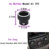 WK2 2014-2021 Car Front Central Console AC Control Auto Rotary Switch Button Radio Volume Rotary Knob For Jeep Grand Cherokee