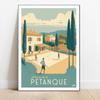 Marseille Petanque Verdon Poster Posters and Prints Retro France Travel Canvas Painting Wall Art Picture for Living Room Decor