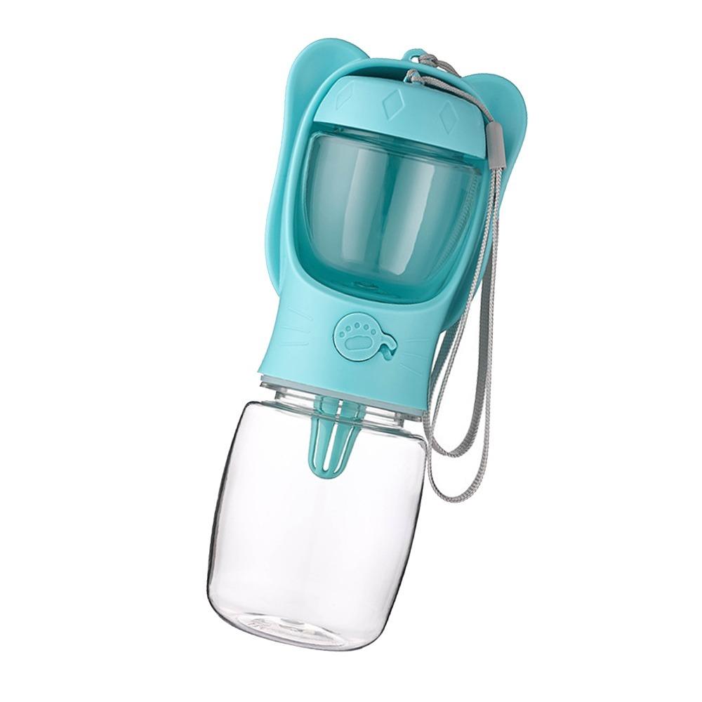 Dual Storage Dog Travel Water Bottle Lightweight Walking Pet Drink Cup  Pet Road Trip