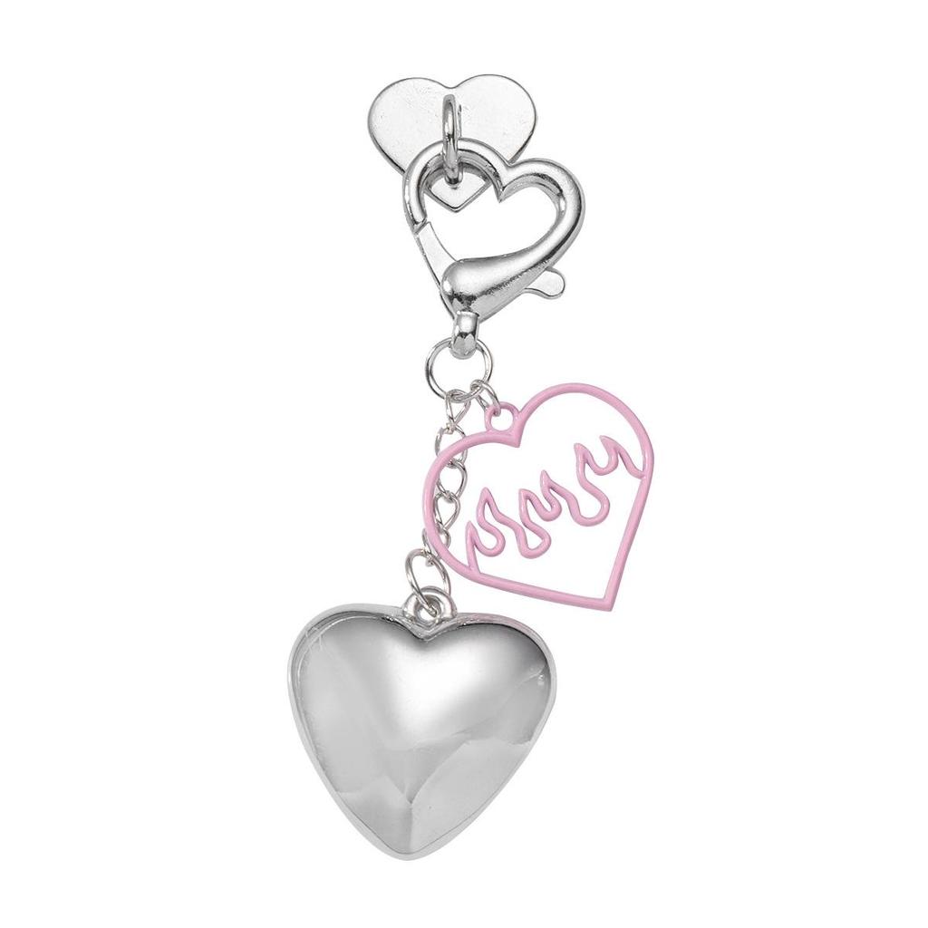 Veelzijdige Strass Strik Hart Bedel Sleutelhanger voor Mobiele Telefoons