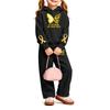 Girls' Printed Hoodie and Sweatpants Set, 2-Piece Casual Outfit for Everyday Wear